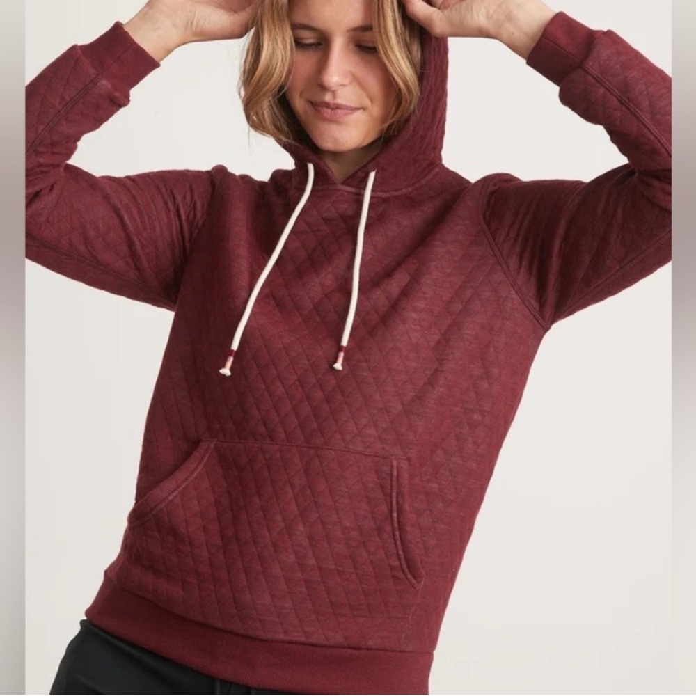 Marine Layer Addison quilted hoodie sweatshirt